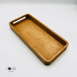 سینی مستطیل دسته دار چوب پلای وود 15*34 سانت