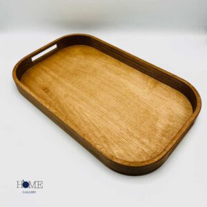 سینی مستطیل دسته دار چوب پلای وود 28*46 سانت